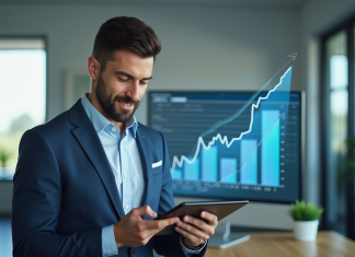 Comment optimiser votre capital avec le système CA OP : décryptage pour les investisseurs Professionnel confiant analysant croissance financière sur tablette