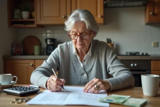 Femme calculant la valeur réelle de 1000 francs en euros face à l'inflation en 2026