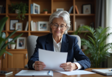 Nouvelle réforme des retraites : qui ne sera pas concerné ? Femme d'âge moyen en bureau de retraite détendue