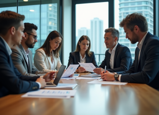 Les performances des GFI : étude de cas et analyses Groupe de professionnels en réunion d'affaires