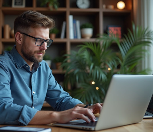 Solana : conserver à long terme ou pas ? Analyse complète pour décider Homme d'affaires analysant des graphiques de cryptomonnaies dans un bureau moderne