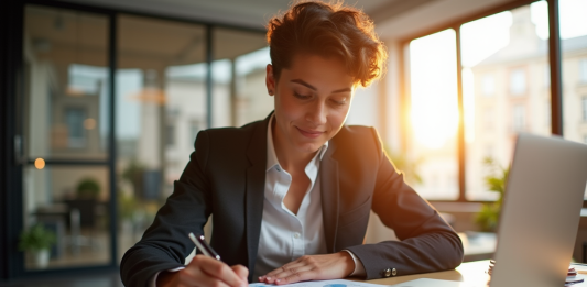 Prêt sans vérification de crédit : comment l’obtenir efficacement en France ? Jeune professionnel signant un contrat dans une banque moderne