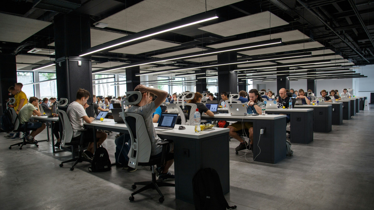 open space d'une grande entreprise